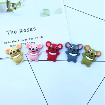 

30*26mm Free shipping! little mouse, resin Flat back decoration convex circular mobile phone decoration Hair DIY 10pcs
