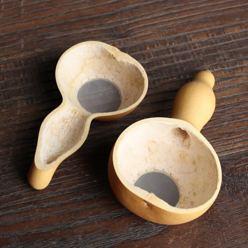 Tea Ceremony Accessories Japan Teaism Bamboo Rattan Gourd Shaped Tea Leaves Funnel Strainers for Table Decor
