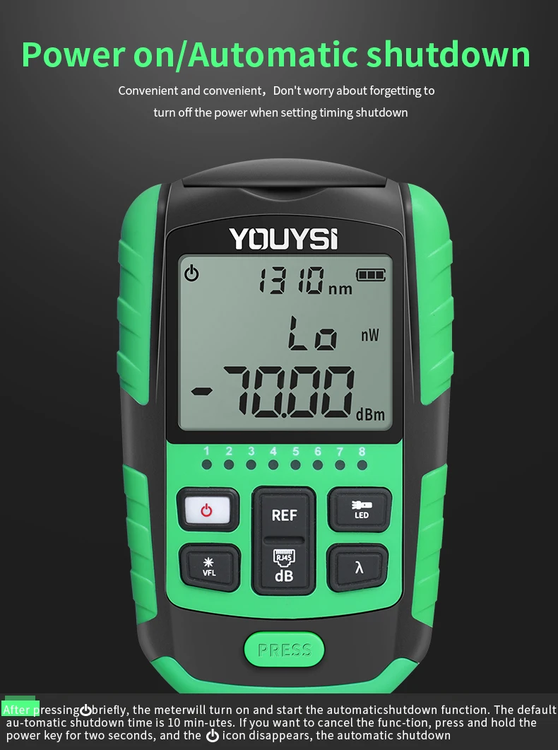 4 in1 5G 10 Wavelength Optical Fiber Power Meter Visual Fault Locator Network Cable Test Tester OPM VFL | Мобильные телефоны и