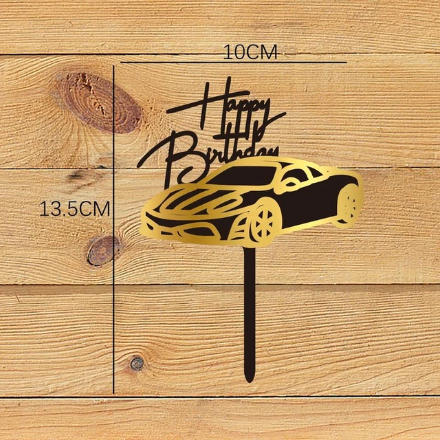 Decoração Para Bolo De Feliz Aniversário Masculino, Decoração De Bolos Com  Sobremesa Em Motocicleta, Carro De Corrida, Topo Para Cupcake Para Festa De  Casamento, Meninos - Materiais P/ Decoração De Bolo - AliExpress