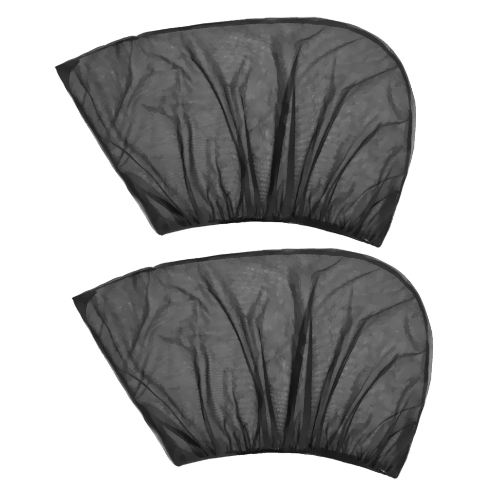 2 Pieces Car Rear Window Sun Shade, Premium Breathable Mesh Sun Shield Protect Baby/Pet from Sun & Harmful UV Rays