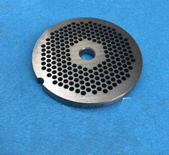 

99mm diameter 9mm thickness Stainless Steel Meat Grinder Parts Round Hole Plate 4mm central hole 13mm
