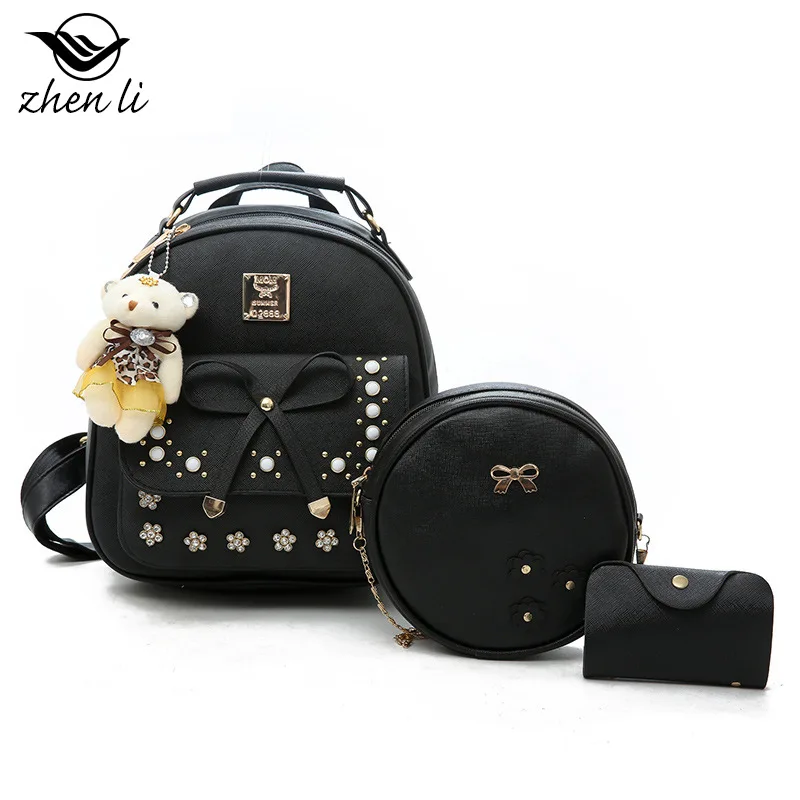 Zhenli Cross Border рюкзак женский стиль конфеты популярные женские сумки милый Дамский комплект