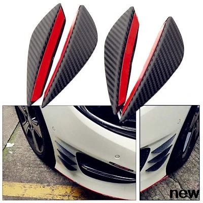 

4Pcs Fiber Car Canards Front Bumper fin for Mercedes Benz A-Class X-Class S65 S63 S600 S560e A180 AMG GT GLC GLE GLS