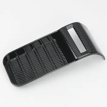 

Decor Armrest Storage Box Cover Carbon Fiber Black Trim 1pc High quality
