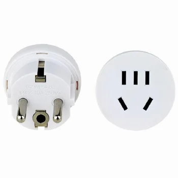 

5PCS AU CN US to EU Plug Converter Power Socket Travel Wall Charger Adapter Power Plug 4.8mm 2Pin European Plug China Socket