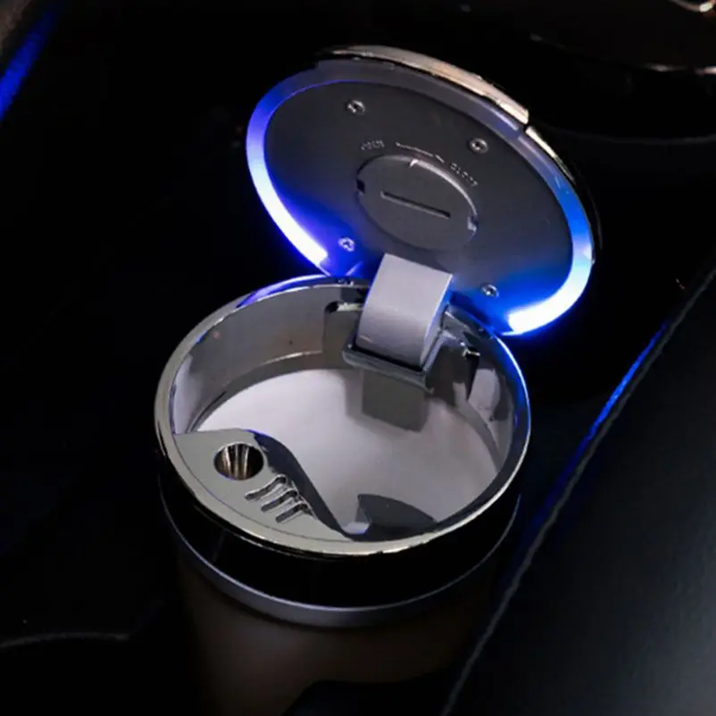 Пепельница для сигарет синего света, внутренняя принадлежность для машины автомобиля стакан для хранения держатель