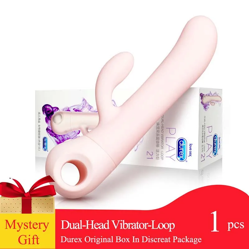 Вибратор Durex Rabbit 3 скорости 5 режимов вибрации двухголовый вибатор для женщин