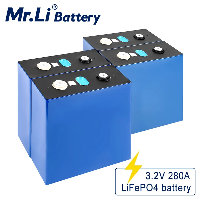 3 2 V 280Ah Lifepo4 Rechaegeable Cell 4 шт для 12V Battery Pack солнечной системы RV EV блок питания хранения