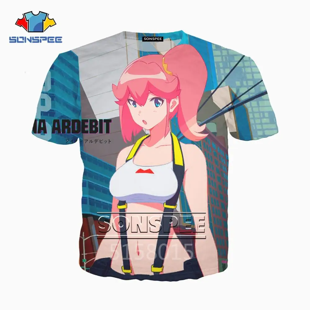 SONSPEE/Новинка Promare Harajuku 3D принт мужская и женская одежда футболка в стиле хип хоп