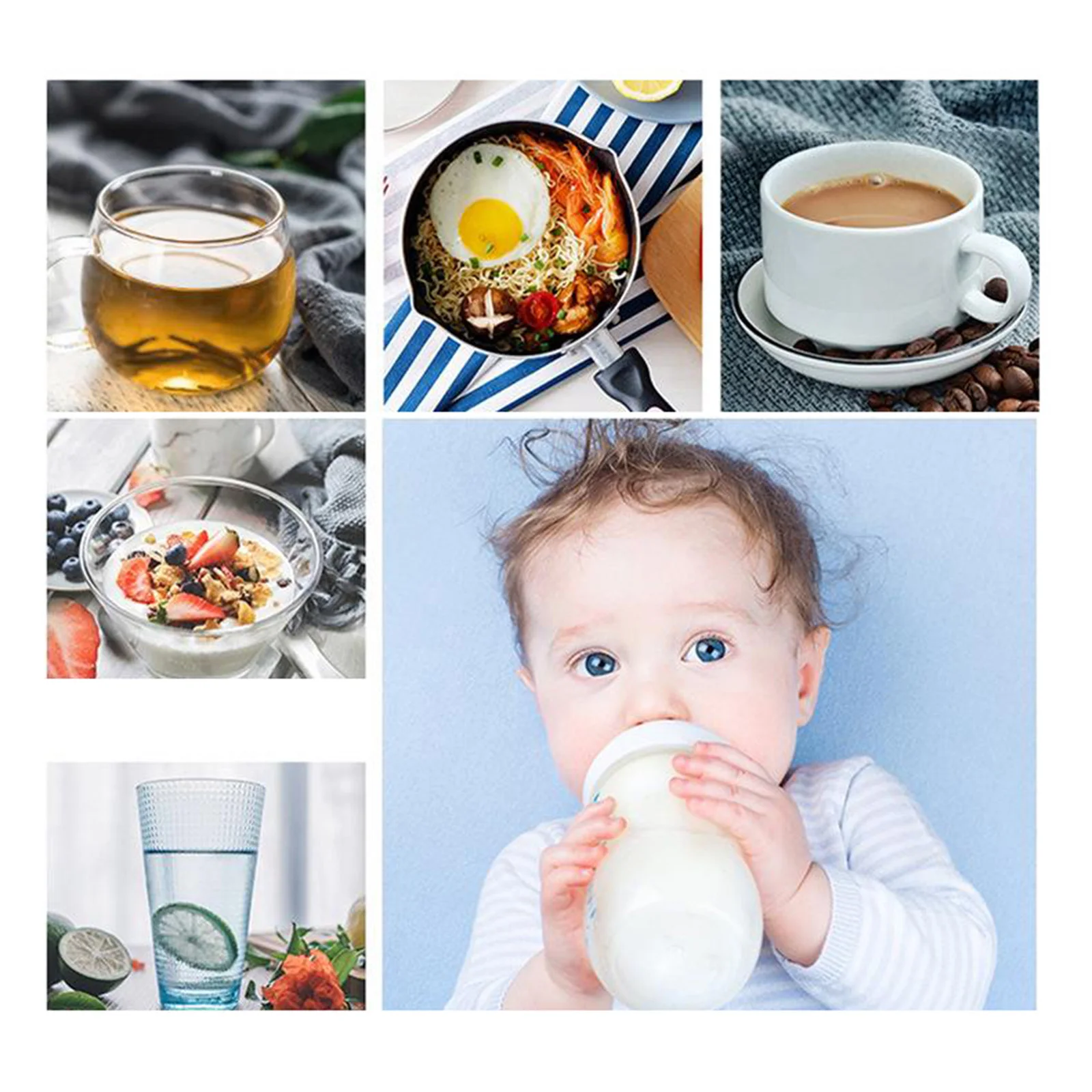 400ML Car Heating Cup Real-time Temperature 12V Heated water Mug Kettle Stainless Steel Travel Electric Coffee Cup With Cable