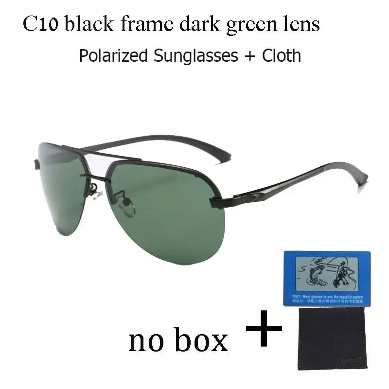 Классические модные брендовые поляризованные солнцезащитные очки мужские очки для вождения мужские солнцезащитные очки Gafas uv400 - Цвет линз: 143 c11 no box