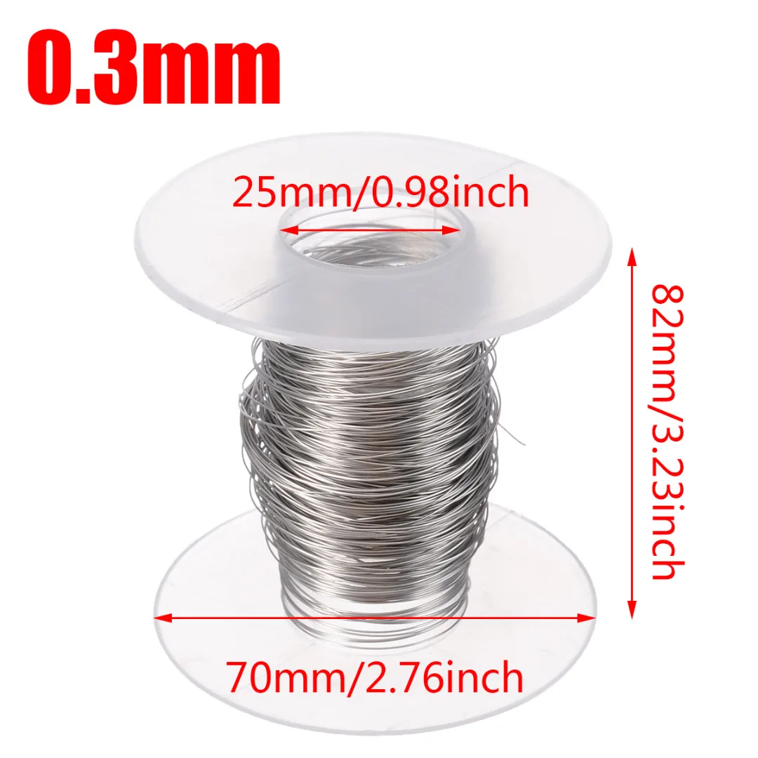 0.2mm - 0.6mm Stainless Steel Roll Wire 30M Single Bright Soft Wire Cable Rope Multi-Specification Available Mayitr