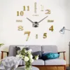 3D Wall Clock Mirror Wall Stickers Creative DIY Wall Clocks Removable Art Decal Sticker Home Decor Living Room Quartz Needle Hot ► Photo 2/6