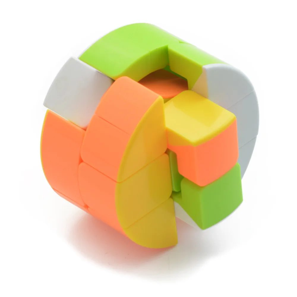 LeFun 2x2x2 цилиндрические многоцветные Волшебные кубики быстрый ультра-Гладкий развивающий интеллект 2x2 скоростные Кубики-головоломки детские игрушки подарок