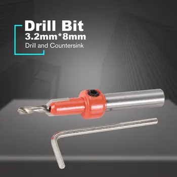 

Alloy Drill Bits 3.2mm*8mm Pilot Hole Saw Countersink Woodworking Chamfering Drilling Holes Accessories Wood Power Rotary Tool