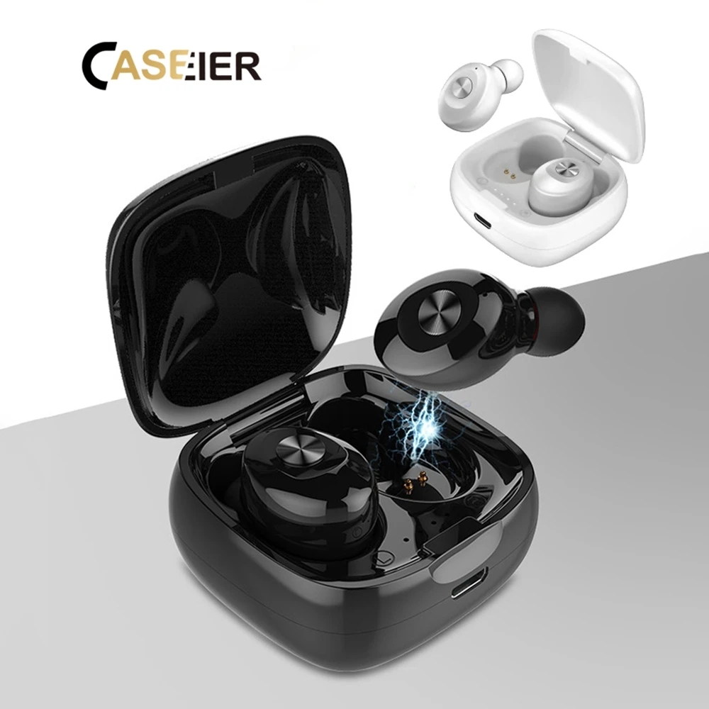 

CASEIER Bluetooth TWS 5.0 Earbuds HiFi For Xiaomi Huawei Samsung Earphone with Mini Charging Case IPX5 Waterpoof Passive Noise