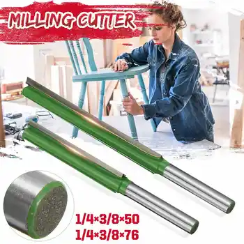 

50/76mm 1/4" Shank Extra Long Flush Trim Router Bit Milling Cutter Shank Mill for Woodworking Trimming Engraving Carving Cutting