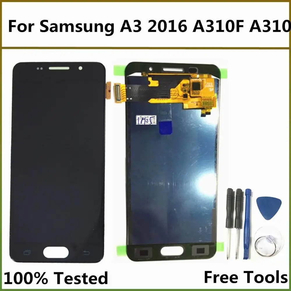 

TFT Can Adjustable LCD Display For A310 A310F LCD Display Touch Screen Digitizer Assembly For Samsung Galaxy A3 2016 A310F A310