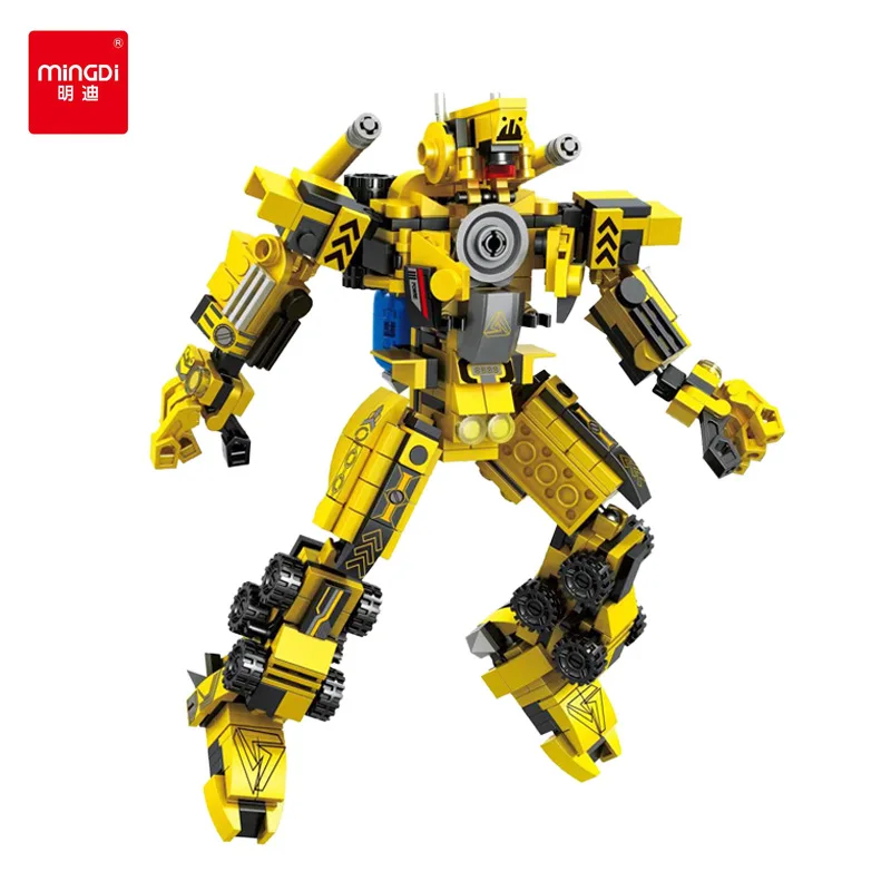 

Mindy Transformation Series Plot Becomes Engineering Jingang 12-in-1 Educational Children Assembled Building Blocks Boy Toy D018