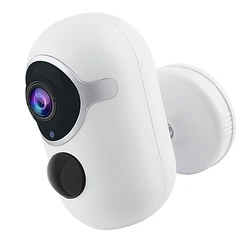 Caméra de Surveillance Wifi Portable 1080P, appareil intelligent sans fil à faible consommation, adapté pour l'intérieur et l'extérieur 