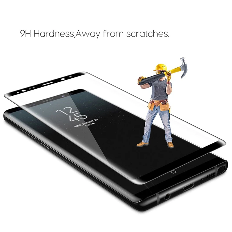 3D изогнутый полноразмерный чехол из закаленного стекла для Samsung Galaxy S6 S7 Edge Plus S8 Note