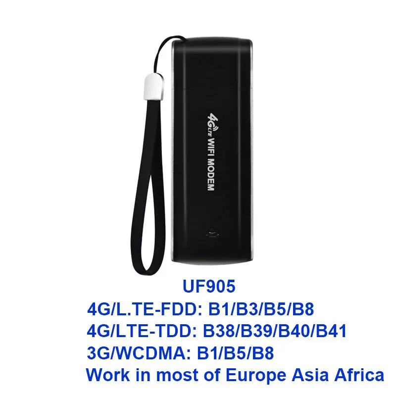 UF905 TIANJIE 4G WiFi модем USB dongle 3g 4G Роутер разблокированная карманная Сеть Горячая точка WiFi роутеры беспроводной модем со слотом для sim-карты - Цвет: UF905
