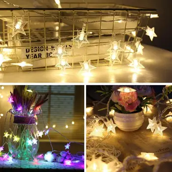 

LED Stars Shape Light String Fairy Lights Christmas Decoration 300CM USB