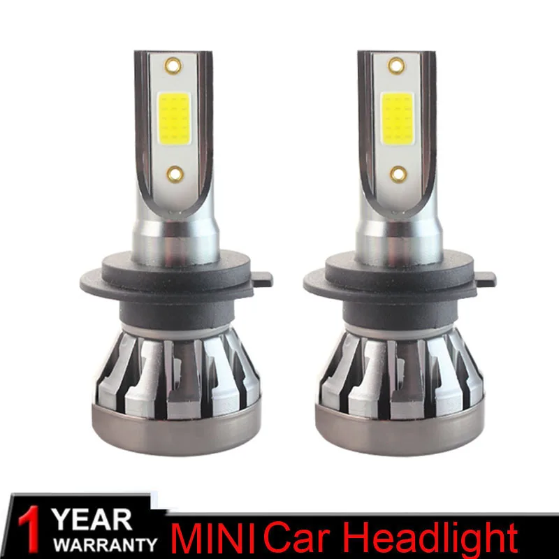 Мини 12000LM H4 H11 H7 Светодиодные Автомобильные фары лампы 6500K H8 H1 HB3 9005 HB4 9006 80 Вт 360