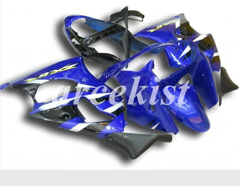 Литьевая Форма ABS мотоцикл обтекатели комплект подходит для kawasaki ZZR600 2005 2006 2007 2008 05 06 07 08 набор кузова синий