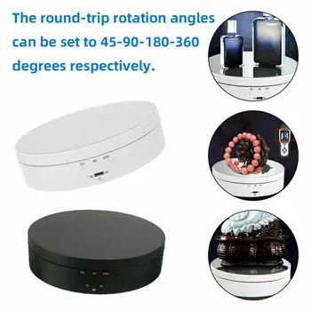 

Mirror Top Battery Rotating Display Stand 360° Electric Turntable Show Holder