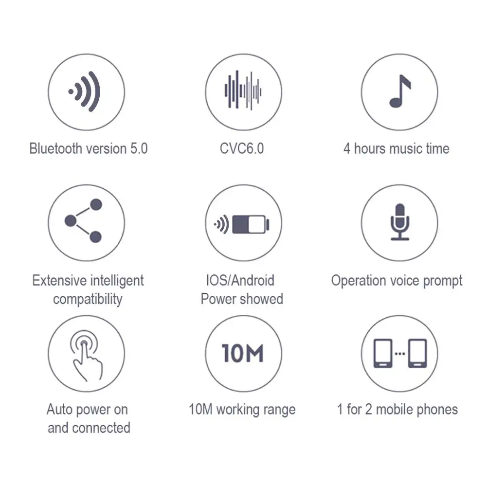 T2 Мини Беспроводная стерео Bluetooth 5,0 гарнитура CV6.0 шумоподавление в уши мастер-раб переключение двухпроходные наушники спортивные наушники