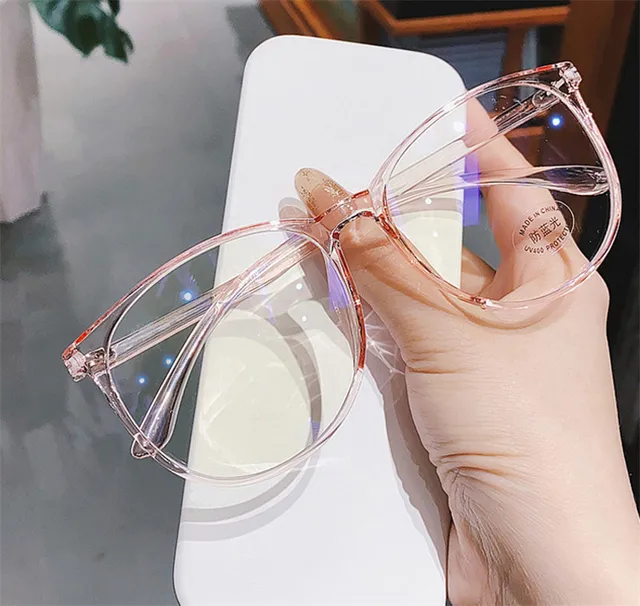Zilead-Gafas de ordenador transparentes para hombre y mujer, lentes redondas con bloqueo de luz azul, montura óptica 4