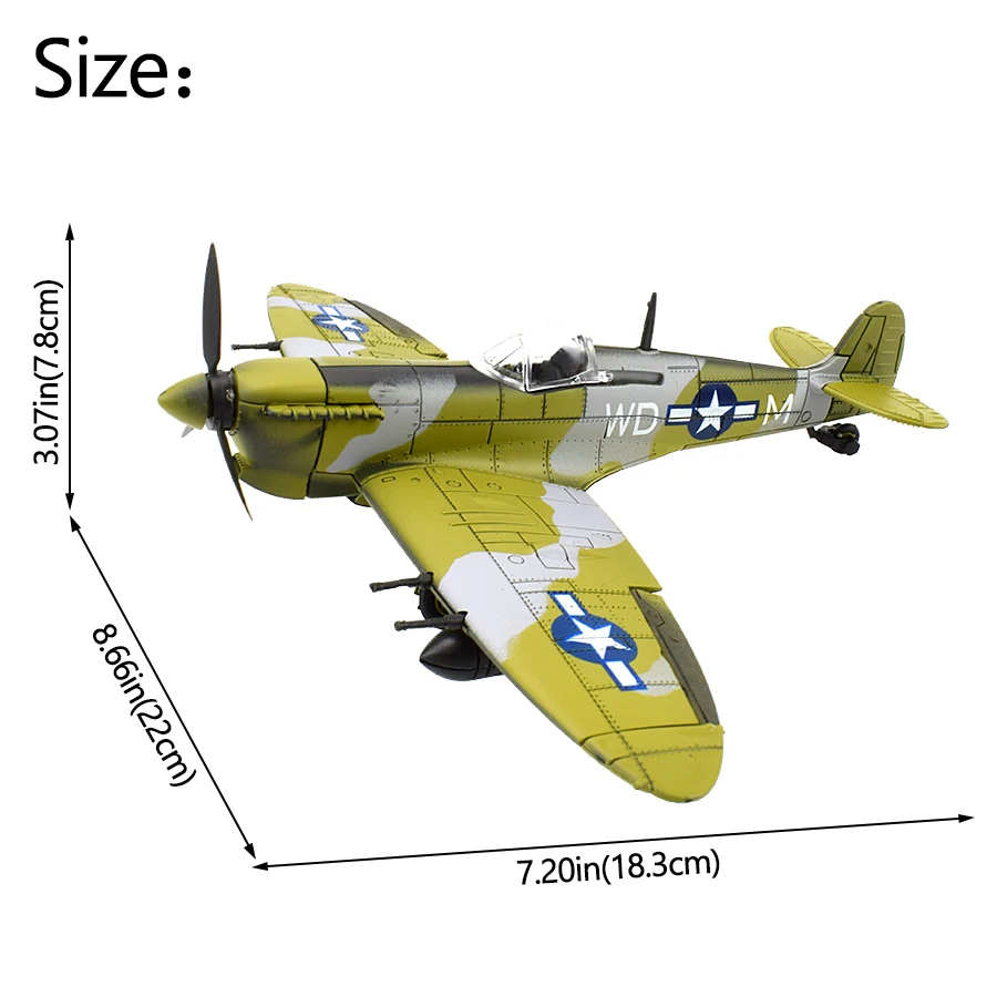 Spitfire Fighter модель комплект игрушки для детей DIY самолет конструкторные модели наборы игрушка для обучения подарки для детей 1 шт. случайный