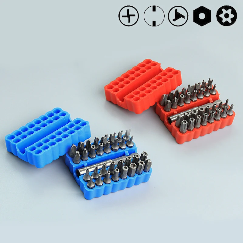 

Screwdriver Set 33pcs Bits With Magnetic Extension Bar Repair Set Hex Trox Spanner Triangle Handle Tools