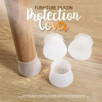 

Furniture Silicon Protection Cover 16pcs/set Protection Cover Table Feet Pad Floor Protector Home Chair Leg Anti-slip Table Legs