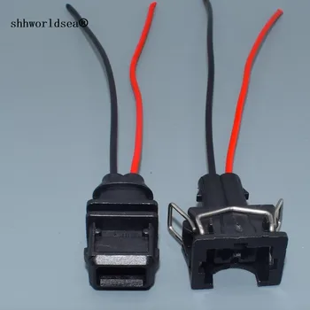 

shhworldsea 2 Pin/Way EV1 car Fuel Injector Nozzle Waterproof Connector Plug Socket Housing For VAG 829441-1 037 906 240