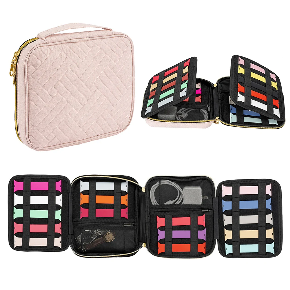 Smart Watchband Velvet Storage Hanging Bages Watch Strap Storage Bags Watchse Strap Accessories Bag Jewelry Box