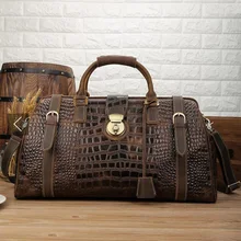 MAHEU 2020 nuovo arrivo maschio borsa da viaggio in pelle di coccodrillo borsa da uomo con tracolla borsa da viaggio Design di lusso alligatore