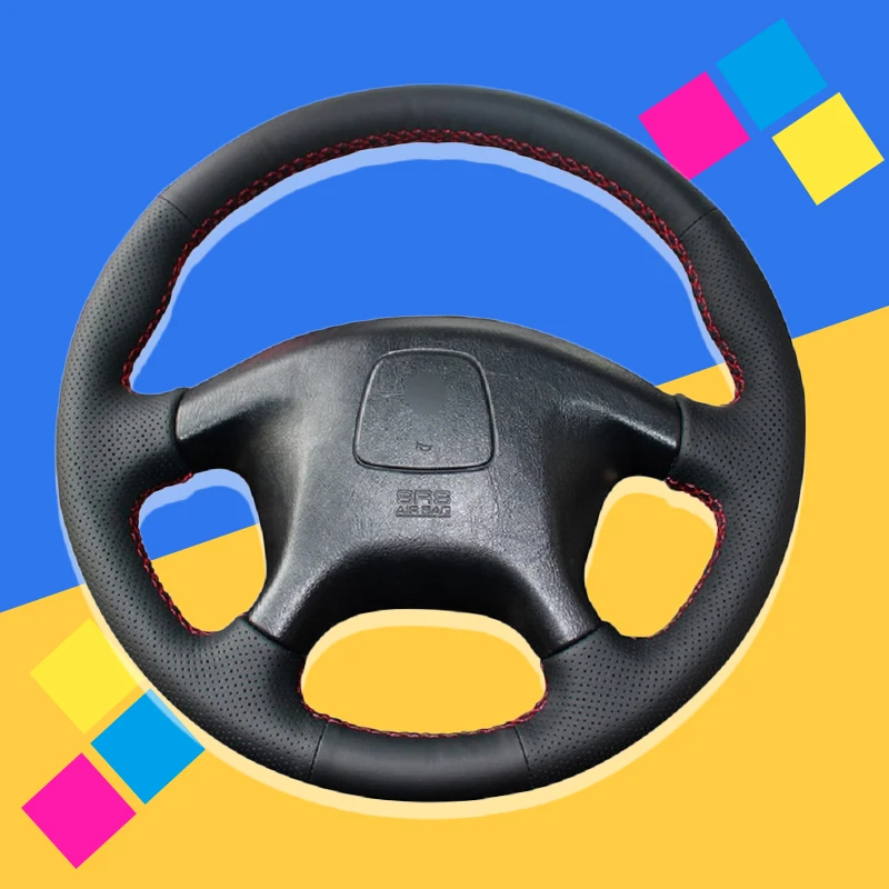 Auto Braid On The Steering Wheel Cover for Mitsubishi Pajero Old