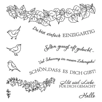 

German word 2020 3D New Christmas Metal Cutting Dies and Scrapbooking For Paper Making Birthday Embossing Card Craft Stamps Set