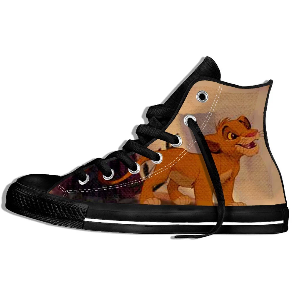 Walking Canvas Boots Shoes Breathable Hot Sale The Movie Lion King Style Cartoon Wearable Comfort Sport Shoes Classic Sneakers