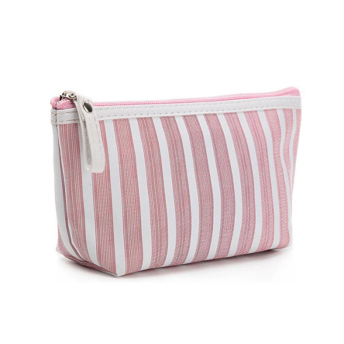 Женская новая модная сумка для макияжа, дорожная полосатая косметичка с принтом, женская сумка-Органайзер