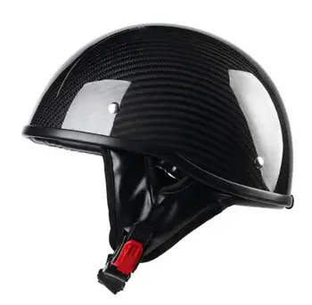 

Carbon Fiber Retro Motorcycle Helmet Moto Helmet Open Face Motorbike Racing Riding Helmet DOT Certification Casco Moto
