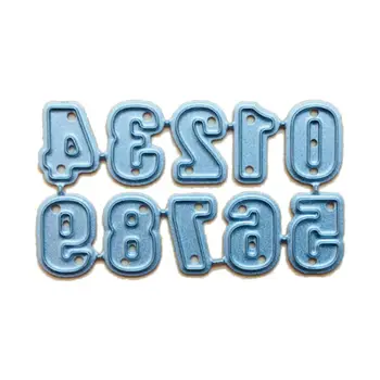 

Numbers Metal Cutting Dies Stencil Scrapbooking DIY Album Stamp Paper Embossing Q84D