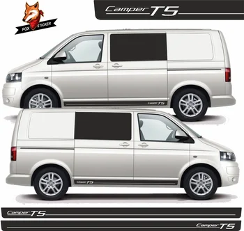 

Car Body Side Sticker Stripes SWB Graphics Decals Stickers Auto Sport Styling Vinyl Car Sticker for VW Transporter Camper T5
