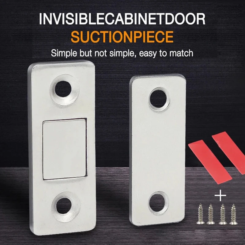 

5/10PCS Punch-free Magnetic Door Closer Ultra thin invisible Suction Sliding Wardrobe clitoria sucker Door Hardware Accessories
