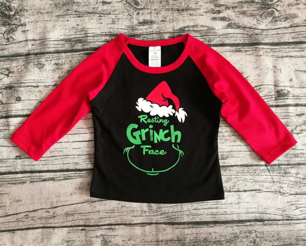 Family Christmas Matching T Shirts Mother Daughter Long Sleeve T Shirts Family Look Clothes