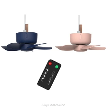 

Remote Control Timing USB Powered Ceiling Fan Air Cooler 4 Speed USB Fan for Bed Camping Outdoor Hanging Tent S17 20 Dropship