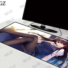 XGZ большая грудь длинные ноги аниме девушка большой игровой коврик для мыши замок край коврик клавиатура стол для ноутбука ноутбук